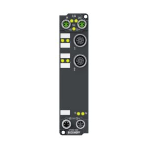 EtherCAT Box 2 analog input / 2 digital output Beckhoff EP3182-1002