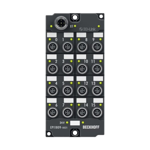 IO-Link box 16 kênh digital input 24VDC Beckhoff EPI1809-0021