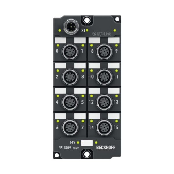 IO-Link box 16 kênh digital input 24VDC Beckhoff EPI1809-0022
