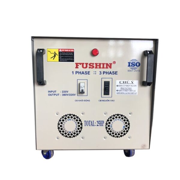 Biến áp 1 Pha 220V ra 3 Pha 380V 25HP