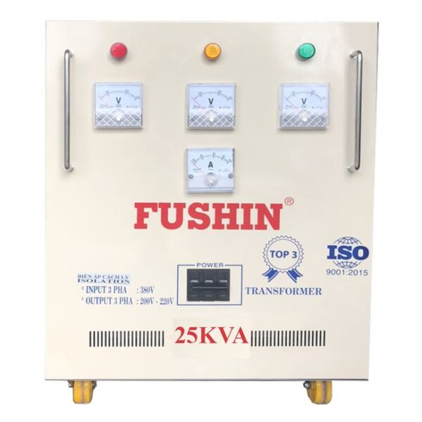 Biến áp cách ly 3 Pha 380V ra 220V 25KVA (Dây Đồng)