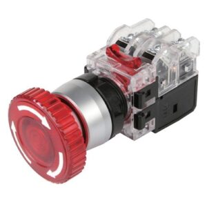Nút nhấn nhả Hanyoung MRX-NM1A3R 25mm đèn Đỏ 380V