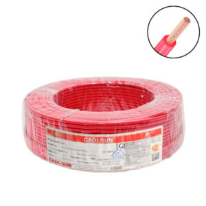 Dây điện 1 lõi Cadisun VCSF-1×0.5mm2–300V, 500V (Đỏ)