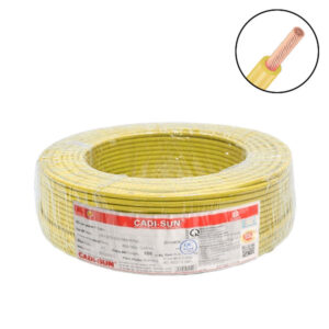 Dây điện 1 lõi Cadisun VCSF-1×0.5mm2–300V, 500V (Vàng)