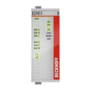 EJ7411 | EtherCAT plug-in module, 1-channel motion interface, BLDC motor, 48 V DC, 4.5 A, with incremental encoder, suitable for STO applications