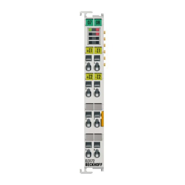 EL3172 | EtherCAT Terminal, 2-channel analog input, multi-function, ±10 V, ±20 mA, 16 bit