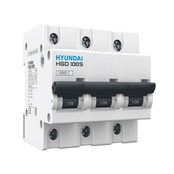 MCB Hyundai HGD100S 3P 80A 10kA