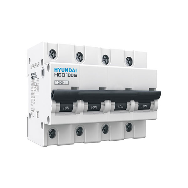 MCB Hyundai HGD100S 4P 80A 10kA