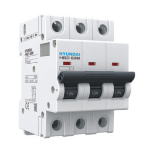 MCB Hyundai HGD63M 3P 10A 6kA
