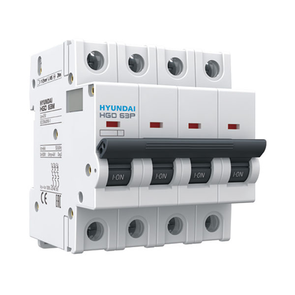 MCB Hyundai HGD63P 4P 50A 10kA