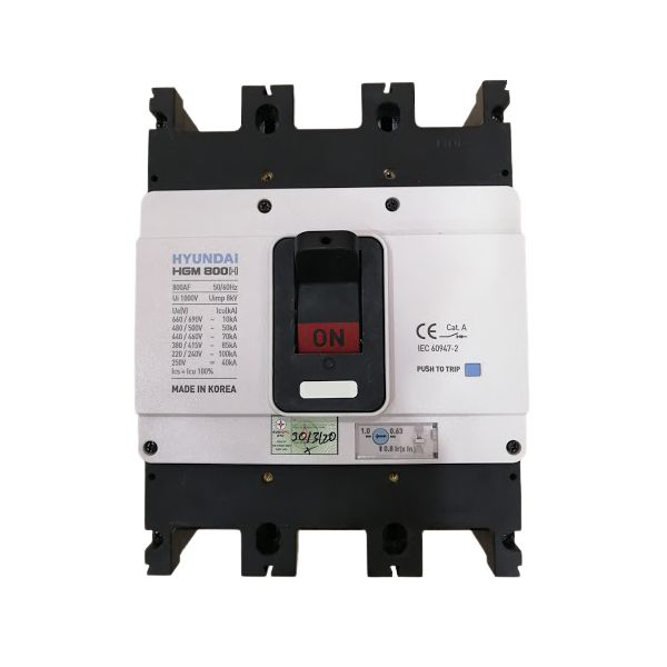 MCCB Hyundai HGM800S-F 3P 700A 65kA