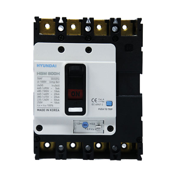 MCCB Hyundai HGM800H-F 4P 700A 85kA
