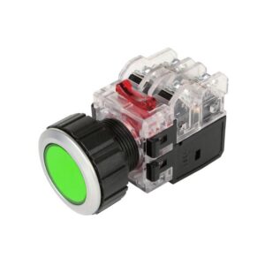 Nút nhấn nhả Hanyoung MRX-RM1D0G 22mm đèn Xanh lá 12-24V