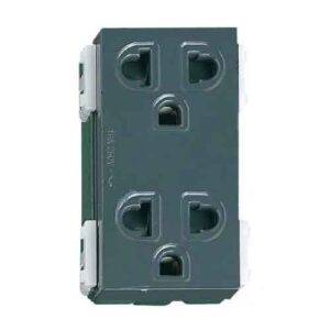 Ổ cắm đôi có màn che và dây nối đất Panasonic WEV1582-7H