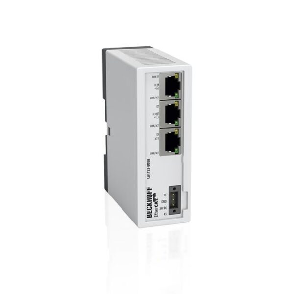 CU1123 | Infrastructure, 3-port junction, EtherCAT, 100 Mbit/s, 24 V DC, RJ45