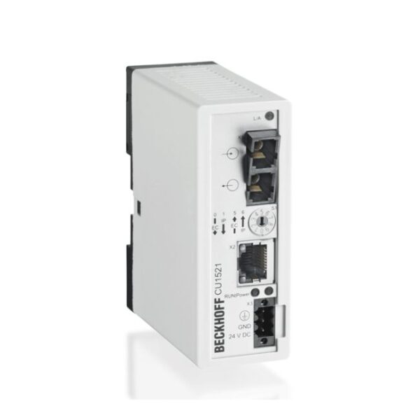 CU1521 | Infrastructure, media converter, Ethernet/EtherCAT, 100 Mbit/s, 24 V DC, LWL multimode