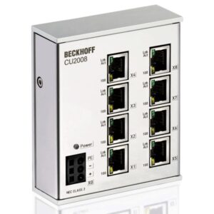 CU2008 | Infrastructure, 8-port switch, Ethernet, 100 Mbit/s, 24 V DC, RJ45