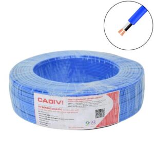 Dây điện đôi Cadivi VCmo 2×6 mm2 (Xanh) – 300/500V