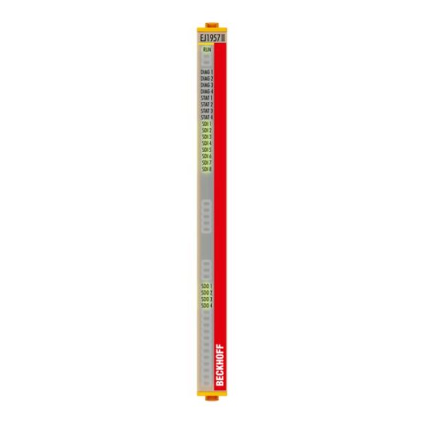 EJ1957 | EtherCAT plug-in module, 8-channel digital input + 4-channel digital output, 24 V DC, 0.5 A, TwinSAFE, TwinSAFE Logic