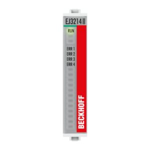 EJ3214 | EtherCAT plug-in module, 4-channel analog input, temperature, RTD (Pt100), 16 bit, 3-wire connection