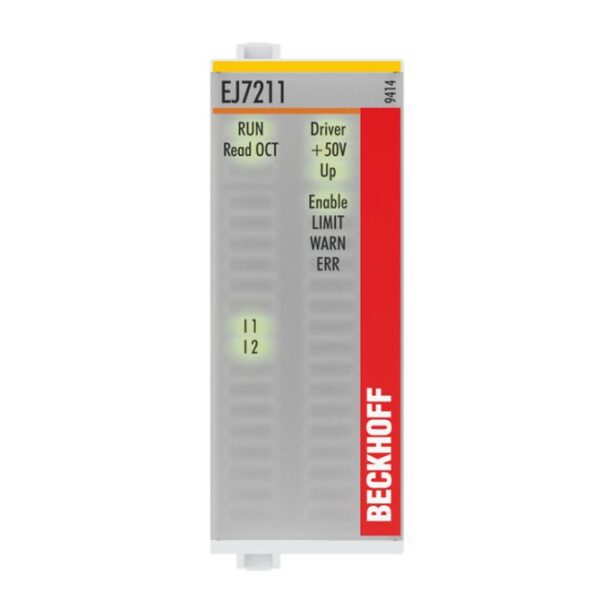 EJ7211-9414 | EtherCAT plug-in module, 1-channel motion interface, servo motor, 48 V DC, 4.5 A, OCT, suitable for STO applications, TwinSAFE SC