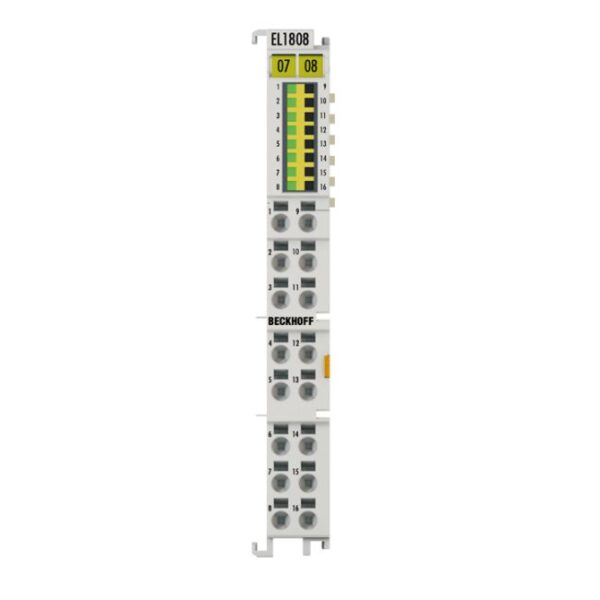 EL1808 | EtherCAT Terminal, 8-channel digital input, 24 V DC, 3 ms, 2-wire connection