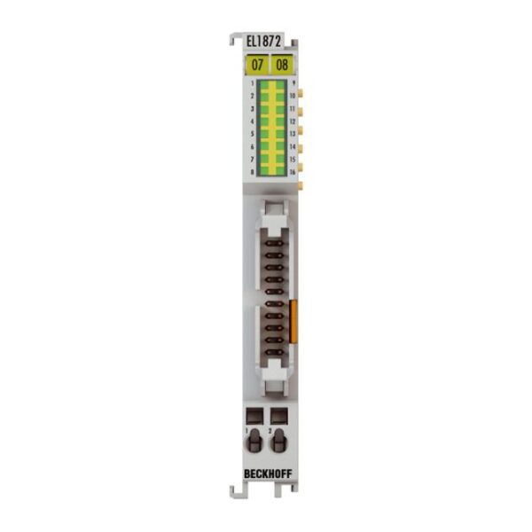 EL1872-0010 | EtherCAT Terminal, 16-channel digital input, 24 V DC, 10 µs, ground switching, flat-ribbon cable