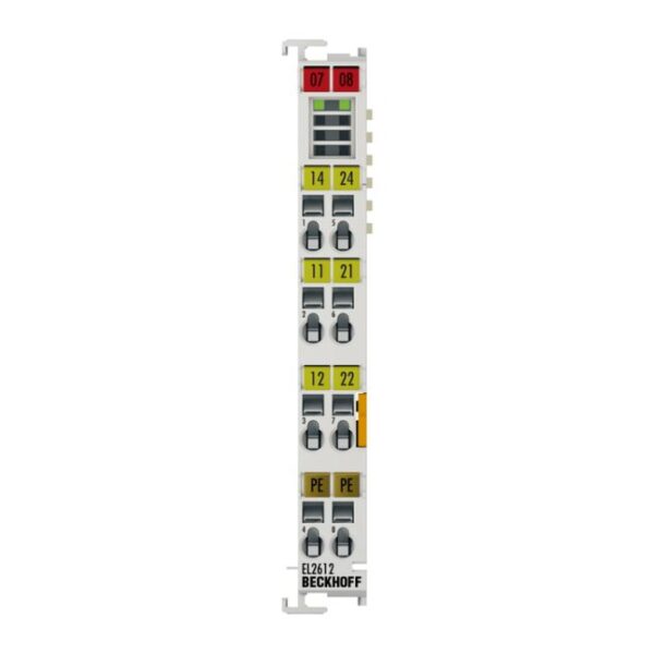 EL2612 | EtherCAT Terminal, 2-channel relay output, 125 V AC, 30 V DC, 0.5 A AC, 2 A DC