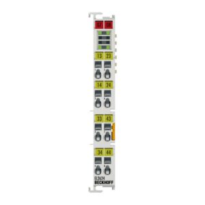 EL2624 | EtherCAT Terminal, 4-channel relay output, 125 V AC, 30 V DC, 0.5 A AC, 2 A DC