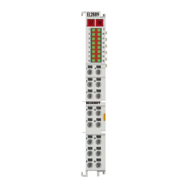 EL2889 | EtherCAT Terminal, 16-channel digital output, 24 V DC, 0.5 A, ground switching