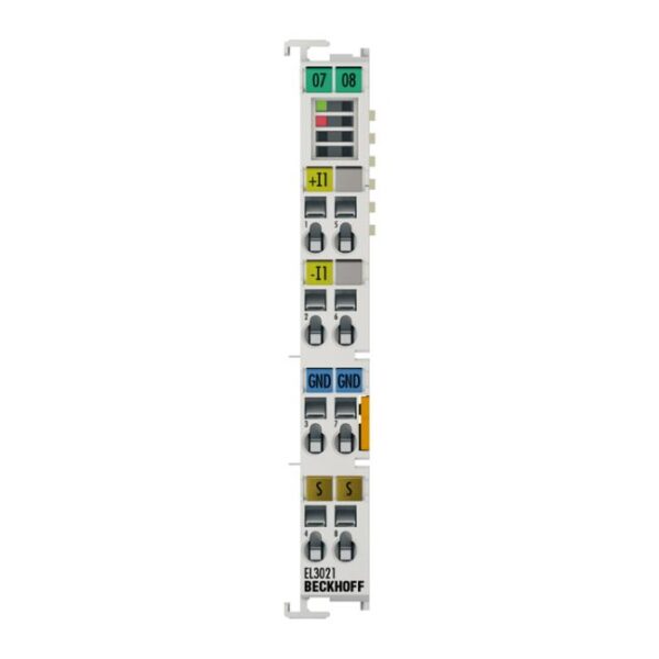 EL3021 | EtherCAT Terminal, 1-channel analog input, current, 4…20 mA, 12 bit, differential