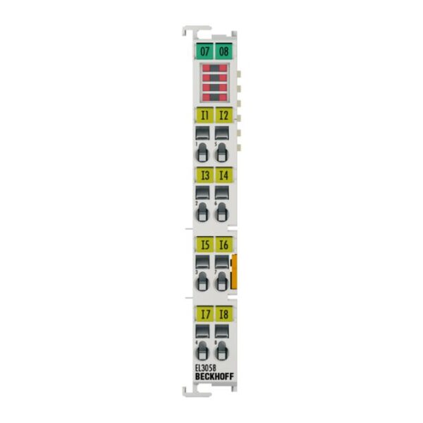 EL3058 | EtherCAT Terminal, 8-channel analog input, current, 4…20 mA, 12 bit, single-ended