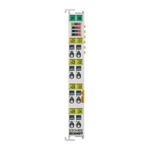 EL3174-0032 | EtherCAT Terminal, 4-channel analog input, multi-function, ±3 V, ±20 mA, 16 bit, differential