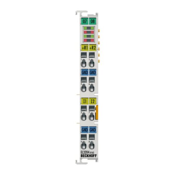 EL3204-0162 | EtherCAT Terminal, 4-channel analog input, multi-function, ±10 V, RTD (Pt100), 12 bit, single-ended