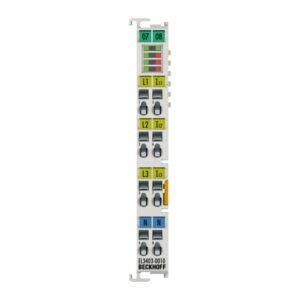 EL3403-0010 | EtherCAT Terminal, 3-channel analog input, power measurement, 500 V AC, 5 A, 16 bit