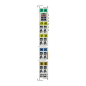 EL3602-0010 | EtherCAT Terminal, 2-channel analog input, voltage, ±75 mV, 24 bit, high-precision