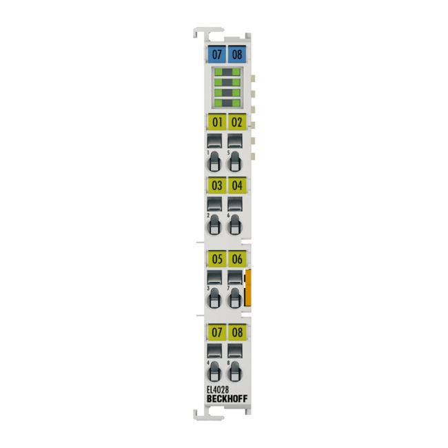 EL4028 | EtherCAT Terminal, 8-channel analog output, current, 4…20 mA, 12 bit