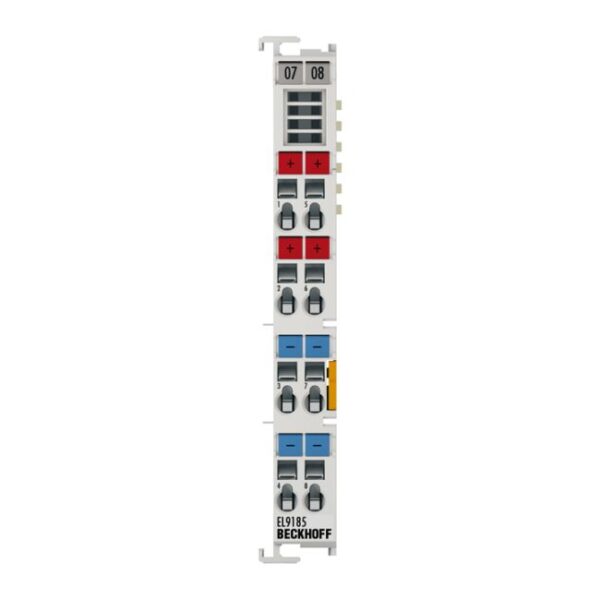 EL9185 | Potential distribution terminal, 4 x 24 V DC, 4 x 0 V DC
