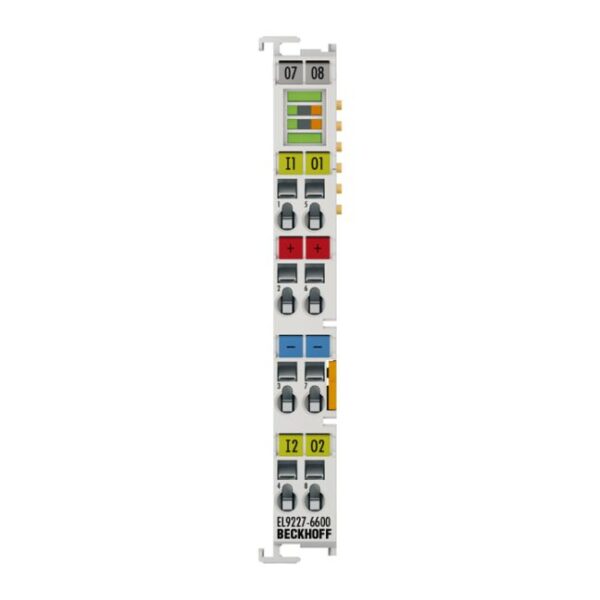 EL9227-6600 | Overcurrent protection terminal, 24 V DC, 2-channel, max. 4 A, adjustable, extended functionalities