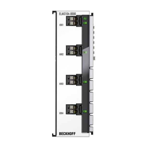 ELM3104-0000 | EtherCAT Terminal, 4-channel analog input, current, ±20 mA, 24 bit, 10 ksps