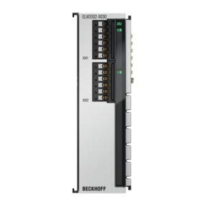 ELM3502-0030 | EtherCAT Terminal, 2-channel analog input, measuring bridge, full/half/quarter bridge, 24 bit, 20 ksps, externally calibrated