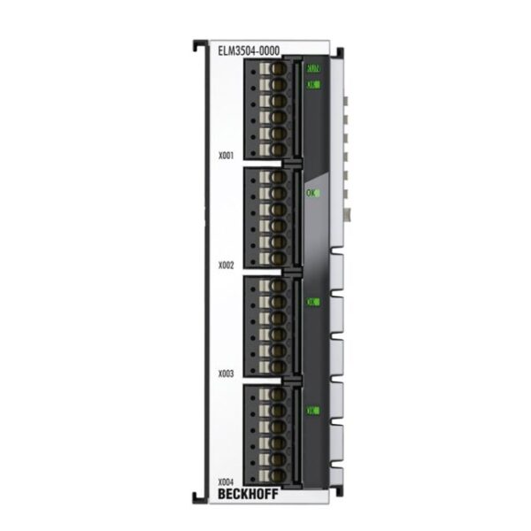 ELM3504-0000 | EtherCAT Terminal, 4-channel analog input, measuring bridge, full/half/quarter bridge, 24 bit, 10 ksps