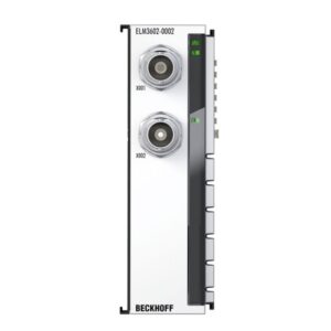 ELM3602-0002 | EtherCAT Terminal, 2-channel analog input, IEPE/accelerometer, 24 bit, 50 ksps, BNC