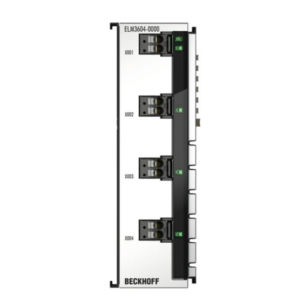 ELM3604-0000 | EtherCAT Terminal, 4-channel analog input, IEPE/accelerometer, 24 bit, 20 ksps