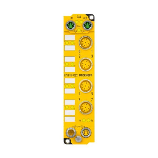 EP1918-0002 | EtherCAT Box, 8-channel digital input, 24 V DC, M12, TwinSAFE, TwinSAFE Logic