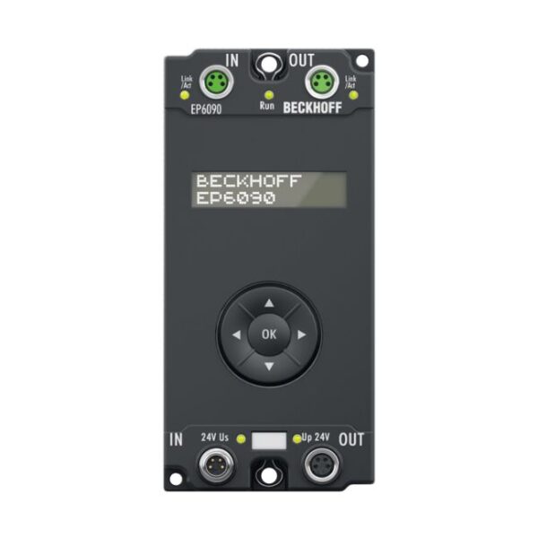 EP6090-0000 | EtherCAT Box, display with navigation switch, operating hours counter