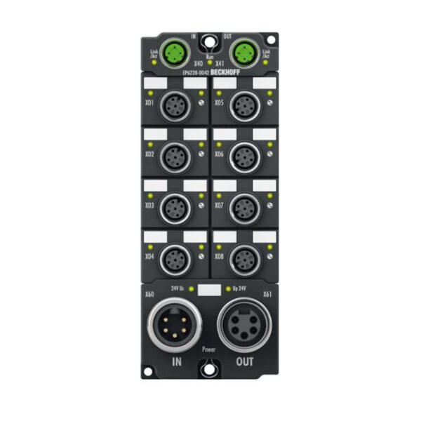 EP6228-0042 | EtherCAT Box, 8-channel communication interface + 8-channel digital input, IO-Link, master, Class A, M12