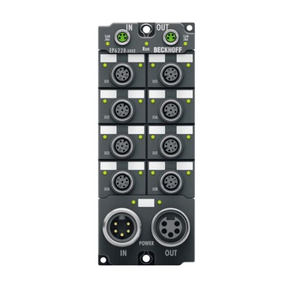 EP6228-3032 | EtherCAT Box, 8-channel communication interface, IO-Link, master, Class B, M12