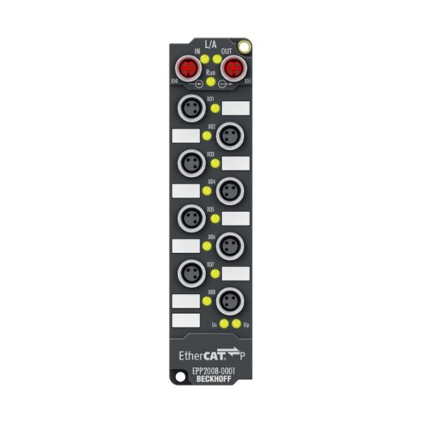 EPP2008-0001 | EtherCAT P Box, 8-channel digital output, 24 V DC, 0.5 A, M8