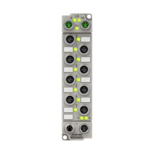 ER1098-0001 | EtherCAT Box, 8-channel digital input, 24 V DC, 10 µs, ground switching, M8, zinc die-cast